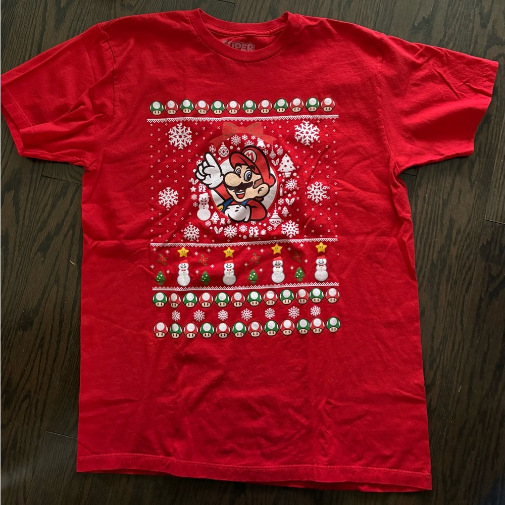 Nintendo Super Mario Christmas Holiday Tee